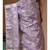 Lavendar mal chanderi with applique work saree with blouse piece