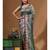 Multicolour semi - tussar with digital print saree with blouse piece