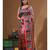 Multicolour semi - tussar with digital print saree with blouse piece