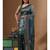 Multicolour semi - tussar with digital print saree with blouse piece