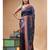 Multicolour semi - tussar with digital print saree with blouse piece