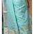 Sea green mal chanderi with chicken kari saree with blouse piece