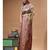 Multicolour semi - tussar with digital print saree with blouse piece