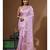Lavendar mal chanderi with chicken kari saree with blouse piece