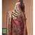 Multicolour semi - tussar with digital print saree with blouse piece
