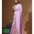 Lavendar mal chanderi with chicken kari saree with blouse piece