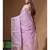 Lavendar mal chanderi with chicken kari saree with blouse piece