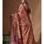 Multicolour semi - tussar with digital print saree with blouse piece