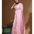 Pink mal chanderi with chicken kari saree with blouse piece