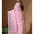 Pink mal chanderi with chicken kari saree with blouse piece