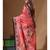 Multicolour semi - tussar with digital print saree with blouse piece