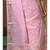 Pink mal chanderi with chicken kari saree with blouse piece