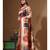 Multicolour semi - tussar with digital print saree with blouse piece