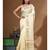 Lemon yellow mal chanderi with chicken kari saree with blouse piece