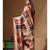 Multicolour semi - tussar with digital print saree with blouse piece