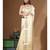 Lemon yellow mal chanderi with chicken kari saree with blouse piece