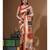 Multicolour semi - tussar with digital print saree with blouse piece