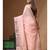 Peach mal chanderi with chicken kari saree with blouse piece
