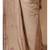 Beige pure linen with kantha work saree with blouse piece