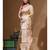 Beige pure tissue with kantha work saree with blouse piece