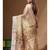 Beige pure tissue with kantha work saree with blouse piece