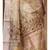 Beige pure tissue with kantha work saree with blouse piece