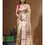 Beige pure tissue with kantha work saree with blouse piece