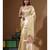 Yellow kota tissue with kantha work saree with blouse piece