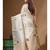 Beige kota tissue with kantha work saree with blouse piece