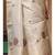 Beige kota tissue with kantha work saree with blouse piece