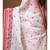 White supernet with computer embroidery saree with blouse piece