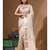 Beige tissue with computer embroidery saree with blouse piece