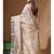 Beige tissue with computer embroidery saree with blouse piece