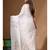 Off-white pure organza with sequence lace saree with stiched blouse