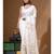 Off-white viscose organza with hand work saree with blouse piece