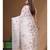 Off-white viscose organza with hand work saree with blouse piece