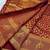 banarasi silk blend brown color woven saree with blouse