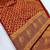 banarasi silk blend brown color woven saree with blouse