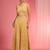 Mustard Yellow Dori And Resham Work Georgette Lehenga Cape Set