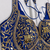 Emerald blue heavy gold gota work silk blend blouse