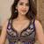 Purple heavy italian silk designer readymade blouse with real mirror, zari, sequence & beads work
