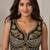 Black heavy italian silk designer readymade blouse with real mirror, zari, sequence & beads work party wear