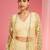 Lemon yellow resham embroidered net cape plazzo set