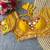 Yellow mirror work italian silk readymade designer mumtaz cut navratri garba festive blouse women