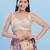 Women's dupion silk padded back open sleeveless saree blouse