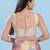 Women's dupion silk padded back open sleeveless saree blouse