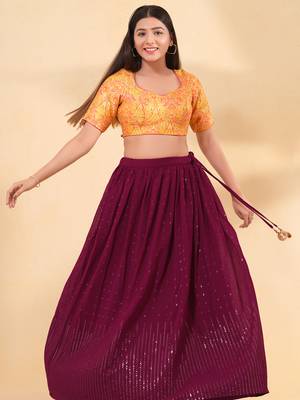 Women's brocade padded back open elbow sleeves saree blouse 3