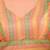 Women's brocade padded back open elbow sleeves saree blouse