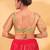 Women's brocade padded back open elbow sleeves saree blouse