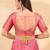 Women's brocade padded back open elbow sleeves saree blouse
